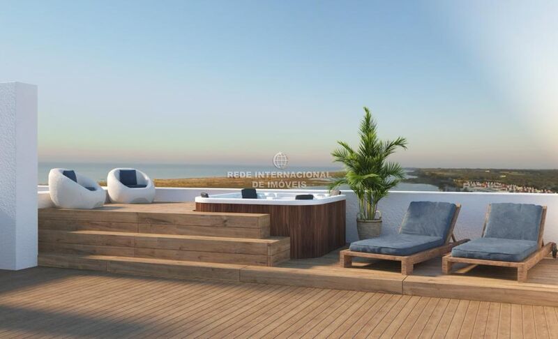 Apartamento T2 Tavira - garagem, zona calma, terraços, piscina, jardim, arrecadação, vista mar, varandas