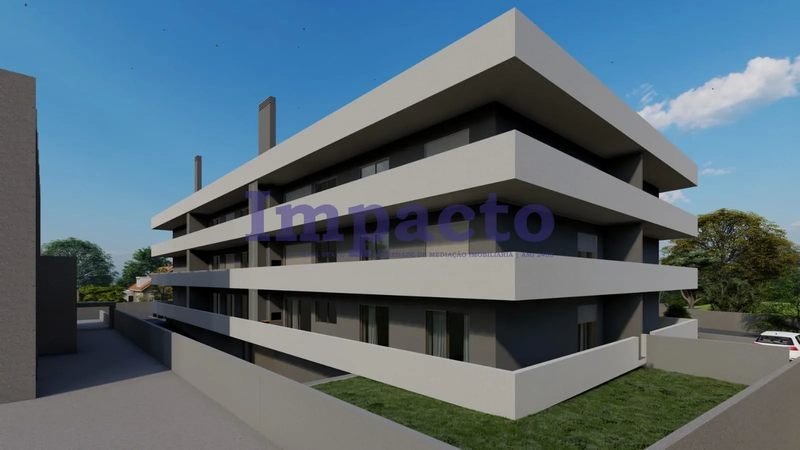 Apartment T3 nieuw Loureiro Oliveira de Azeméis - fireplace, parking space, barbecue, balcony, quiet area, kitchen, balconies, air conditioning, garage