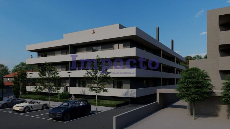 Apartment nieuw T2 Loureiro Oliveira de Azeméis - balconies, garage, parking space, kitchen, balcony, air conditioning, fireplace, quiet area