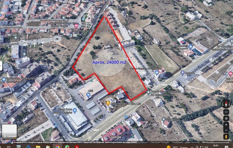 Land with 23390sqm E.N. 125 Quelfes Olhão - great location
