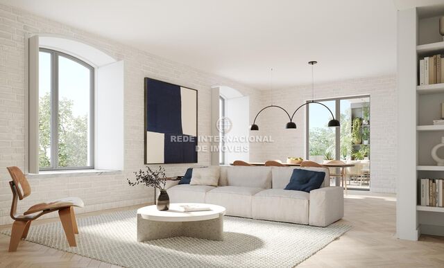 Apartamento novo T1 Beato Lisboa - ar condicionado, alarme, jardim, parqueamento