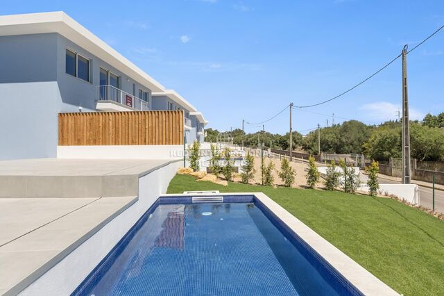 House V3 Modern in the field Atrozela Alcabideche Cascais - air conditioning, swimming pool, private condominium, garden, garage, terrace