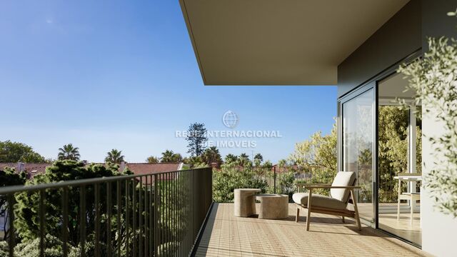 Apartment T3 nieuw Carcavelos Cascais - garden, air conditioning, terrace, terraces, balconies, balcony, condominium, swimming pool