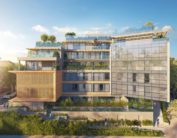 апартаменты современная в центре T2 Centro Cascais - гараж, бассейн, экипирован