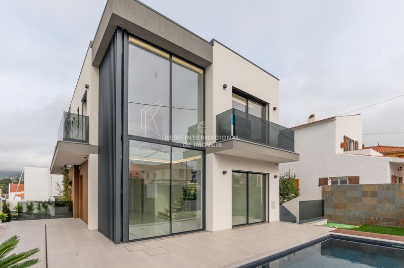 House V4 Modern Murches Alcabideche Cascais - central heating, garden, alarm, air conditioning, balcony, garage, swimming pool