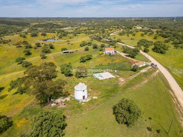 Chácara/Sítio/Fazenda nova V0 São Bartolomeu da Serra Santiago do Cacém - varanda, poço, lareira, piscina, água, furo