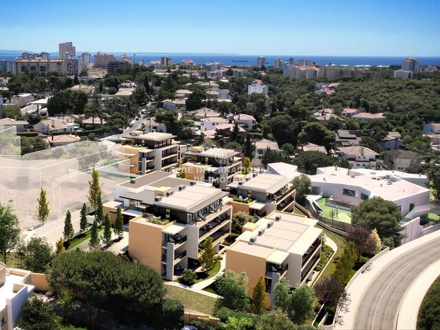 Apartamento T1 Cascais - mobilado, jardim, arrecadação, piscina, equipado, terraços, varandas