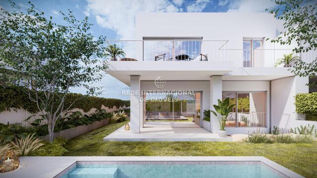 House 3 bedrooms Atrozela Alcabideche Cascais - central heating, swimming pool, terraces, air conditioning, terrace, garage, alarm, solar panels, garden