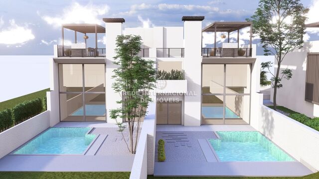 House under construction 4 bedrooms Murches Alcabideche Cascais - gated community, garage, balcony, swimming pool, air conditioning, tennis court, alarm, balconies, garden