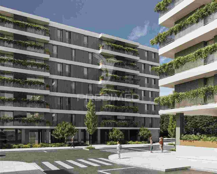 Apartment T1 Paranhos Porto - parking space, garage, balconies, gardens, balcony, gated community, playground, garden