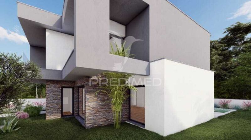 House V3 neues under construction Almada - barbecue, equipped kitchen, garden, swimming pool, garage