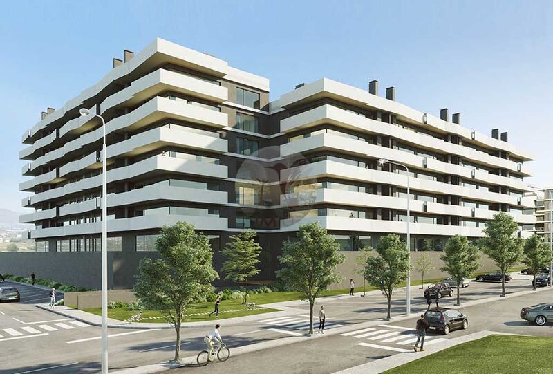Apartment T3 Luxury Faro - solar panels, thermal insulation, garage, garden, barbecue, condominium, balconies, swimming pool, balcony, equipped, air conditioning, playground, terrace