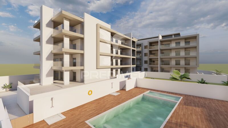 Apartamento novo em construção T1 Albufeira - varandas, parqueamento, garagem, ar condicionado, piscina, equipado, vidros duplos