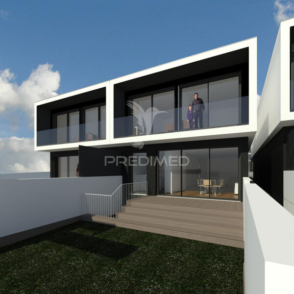 House Modern under construction 3 bedrooms Esposende - double glazing, barbecue, balcony, heat insulation, solar panels, central heating, fireplace, boiler