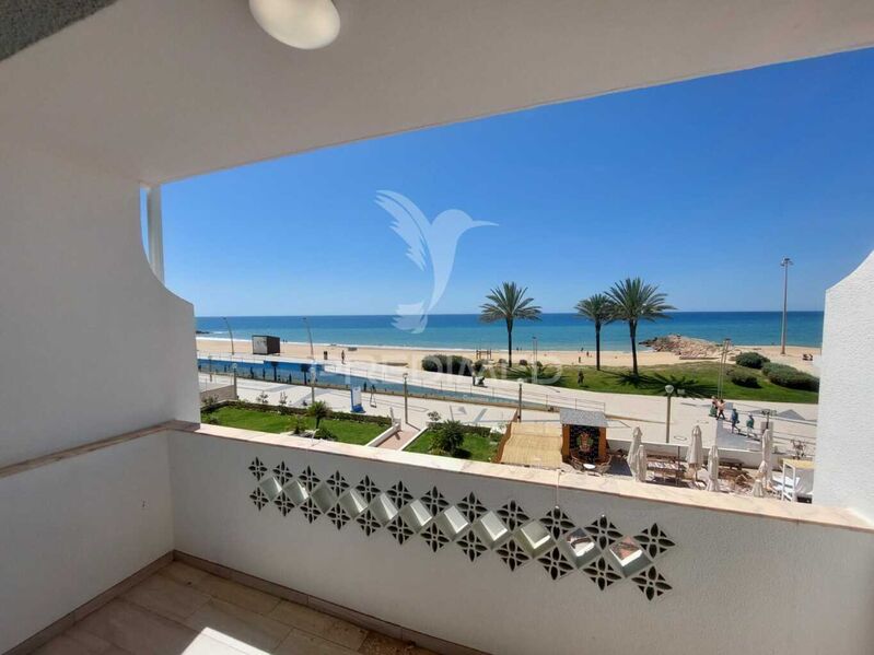 Apartment T2 Refurbished beach front Quarteira Loulé - kitchen, sea view, balcony