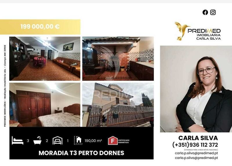 House 4 bedrooms Nossa Senhora do Pranto Ferreira do Zêzere - attic, garage, central heating, fireplace, air conditioning