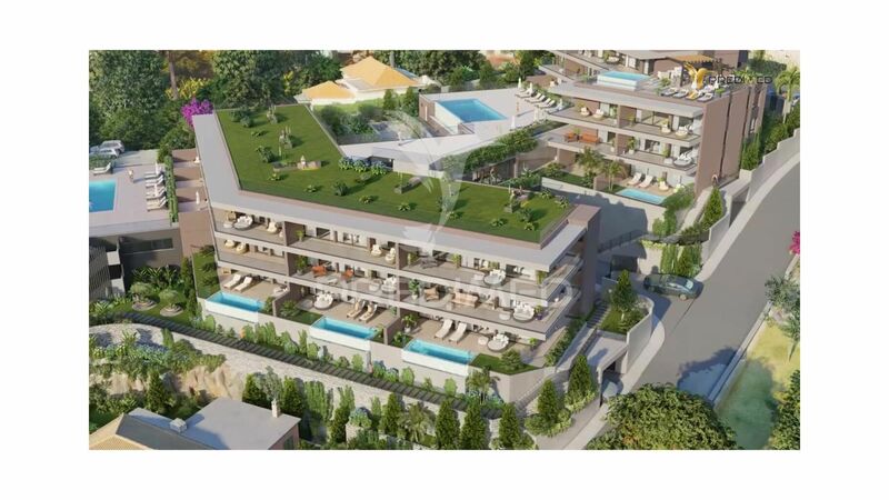 апартаменты T2 Santa Luzia Funchal - система кондиционирования, сад, веранда, вид на море, сады, бассейн