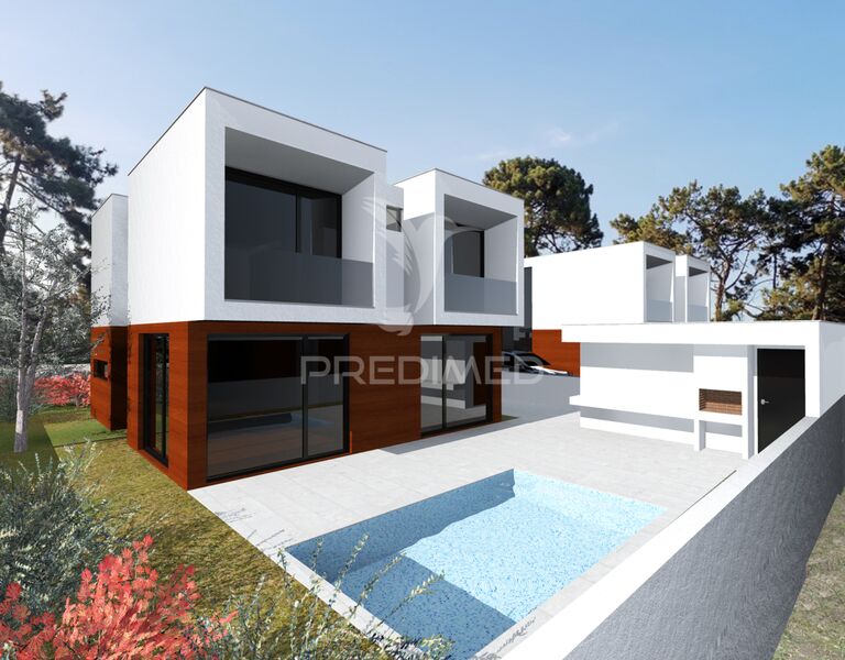 House V3 Isolated Quinta do Anjo Palmela - swimming pool, terraces, barbecue, balcony, balconies, heat insulation, solar panels, equipped kitchen, air conditioning, parking lot, playground, garage, terrace