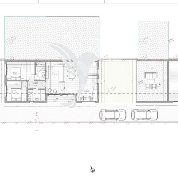 House V2 Single storey under construction Gafanha do Carmo Ílhavo