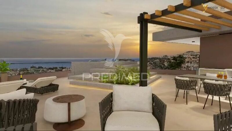 Apartment T3 Luxury Santa Luzia Funchal - balcony, gated community, terraces, double glazing, alarm, swimming pool, balconies, air conditioning, garden, 2nd floor, terrace