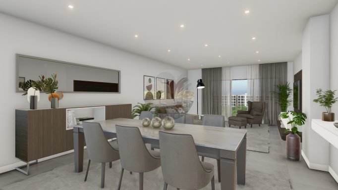 Apartamento novo no centro T3 São Clemente Loulé - cozinha equipada