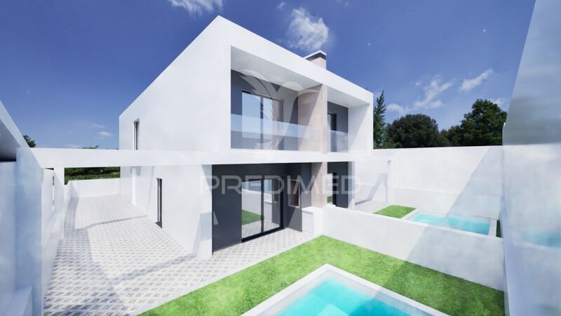 House V3 Luxury Fernão Ferro Seixal - solar panels, barbecue, double glazing, swimming pool, air conditioning, garden