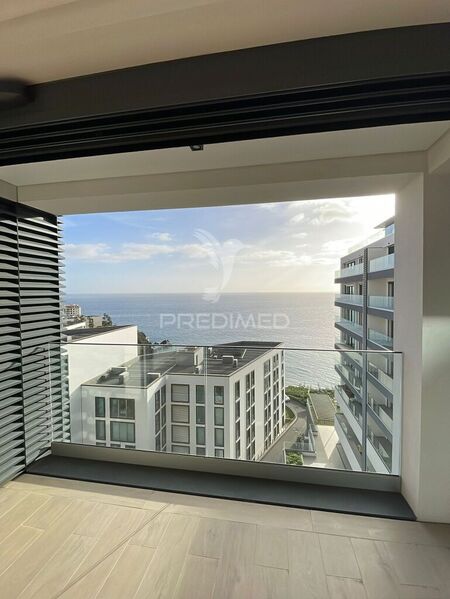 Apartment T3 Modern sea view São Martinho Funchal - store room, balconies, kitchen, sea view, balcony, air conditioning, gated community