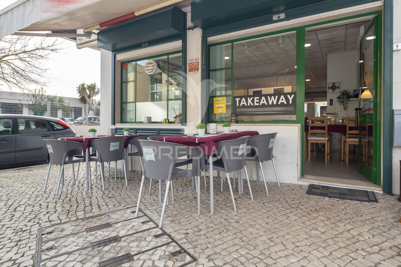 Restaurant Equipped Barreiro - kitchen, wc, esplanade, storefront, furnished, air conditioning