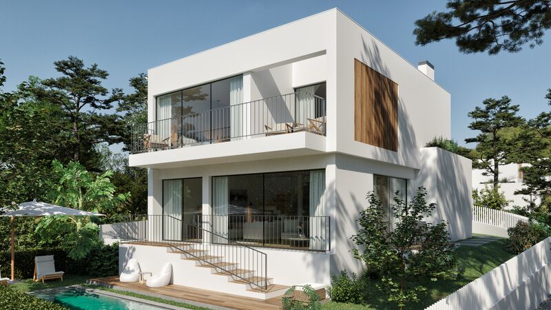 House new 3+1 bedrooms Murches Alcabideche Cascais - balconies, swimming pool, balcony, sea view, garden