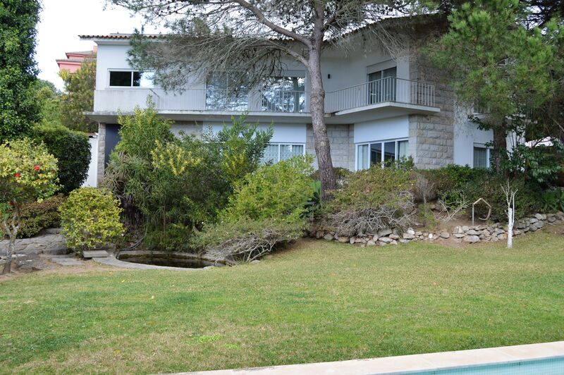 House V4 Refurbished Estoril Cascais - balcony, sea view, balconies, equipped kitchen, garage, garden, fireplace, swimming pool