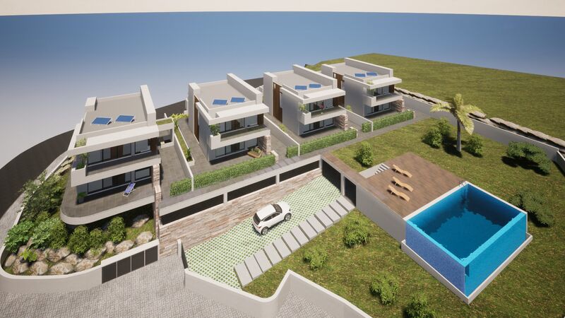 Moradia nova V3 Ericeira Mafra - terraços, piscina, jardim, ar condicionado, varandas, painéis solares, cozinha equipada