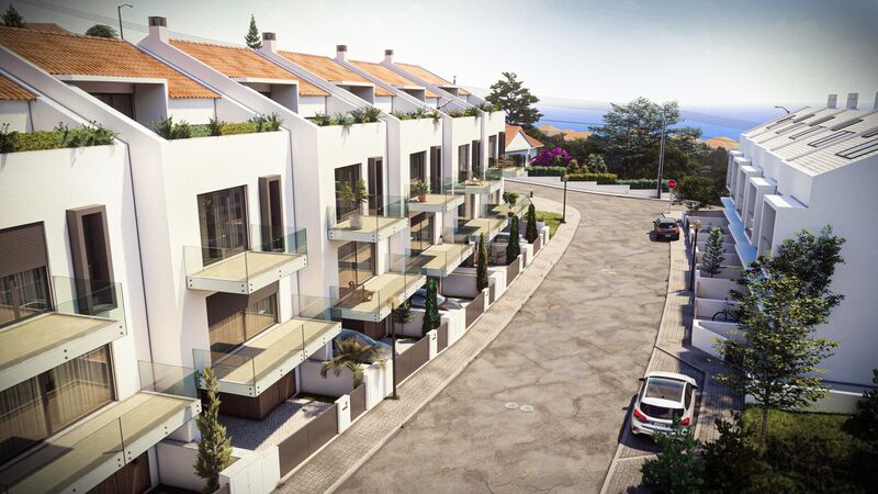 House V5 nueva townhouse Ericeira Mafra - swimming pool, balcony, solar panels, sea view, garage, garden, air conditioning, terrace