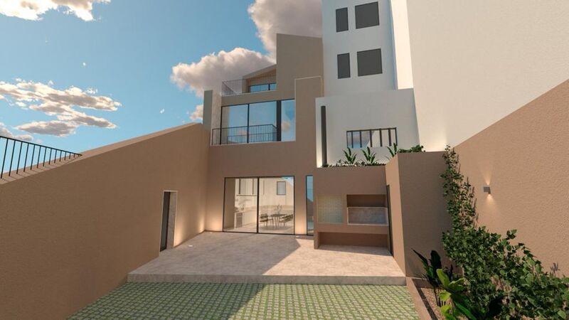 House neues in the center V3 Ericeira Mafra - terrace, garden, balcony, barbecue