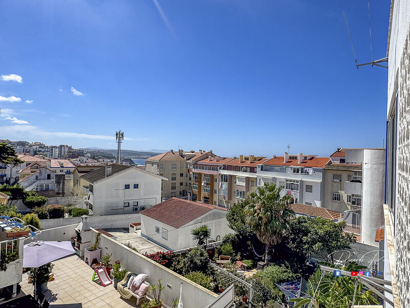 Apartment Refurbished T2 Centro Ericeira Mafra - balcony, balconies, kitchen