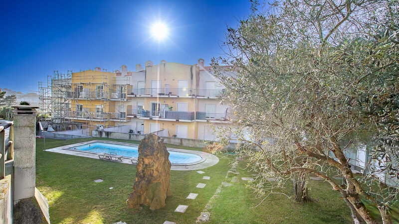 Apartment T3 Duplex Ericeira Mafra - balconies, fireplace, swimming pool, balcony, parking lot, kitchen, terrace