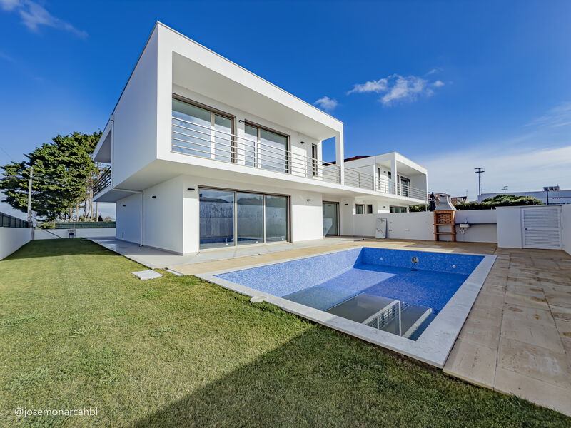 House new 4 bedrooms Magoito  São João das Lampas Sintra - air conditioning, balcony, swimming pool, equipped kitchen, garden, solar panels, garage, barbecue