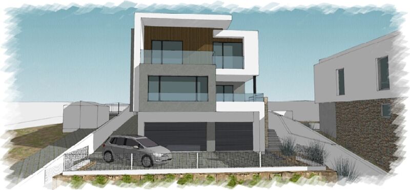 Plot of land with approved project Mafra - garage, electricity, construction viability