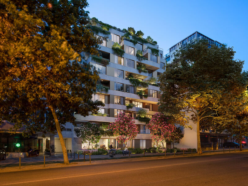 Apartamento T2 no centro Alvalade Lisboa - terraços, varandas, parqueamento, piscina