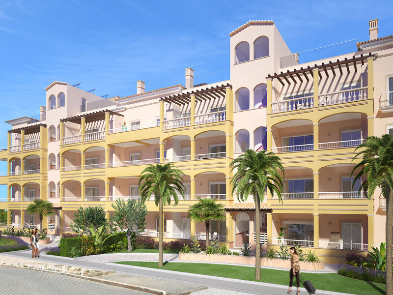 апартаменты с видом на море T2 São Gonçalo de Lagos - веранда, полы с подогревом, террасы, терраса, система кондиционирования, бассейн, вид на море
