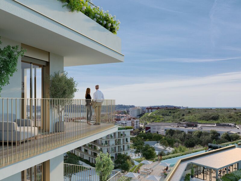 Apartamento Duplex T2 Miraflores Algés Oeiras - piscina, terraços, arrecadação, varandas, vista rio