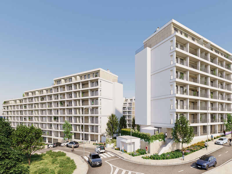 Apartment T3 Modern Loures - balcony, garage, balconies, condominium, air conditioning, swimming pool