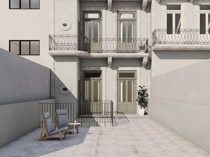 Studio T0 Renovated Baixa Cedofeita Porto - balcony