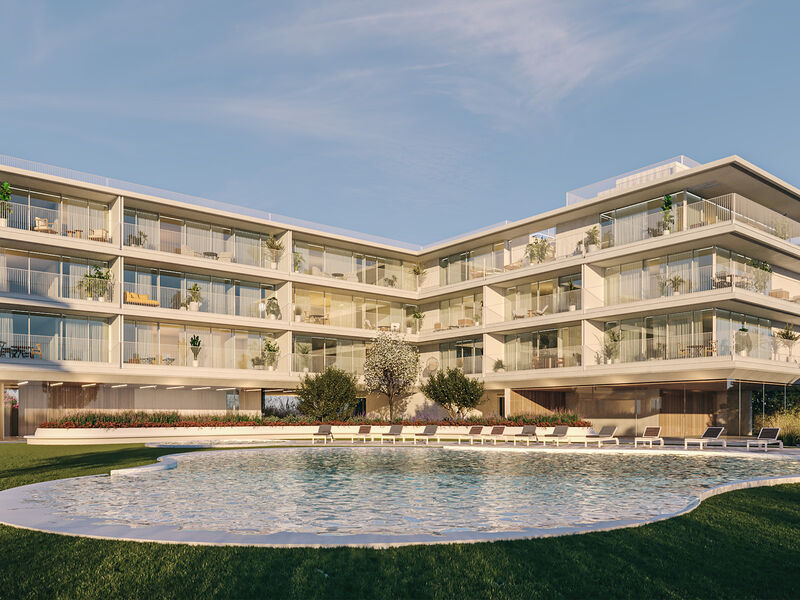 Apartment T2 sea view Quarteira Loulé - condominium, video surveillance, gardens, balconies, sea view, equipped, swimming pool, garage, balcony