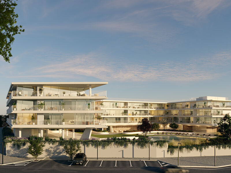 апартаменты с видом на море T3 Quarteira Loulé - бассейн, вид на море, веранда, частный кондоминиум, гараж, сады, веранды, видеонаблюдение, экипирован