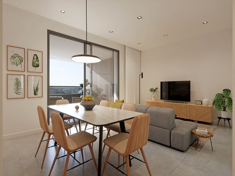 Apartment T1 São Gonçalo de Lagos - terrace, swimming pool, balconies, double glazing, solar panels, radiant floor, balcony