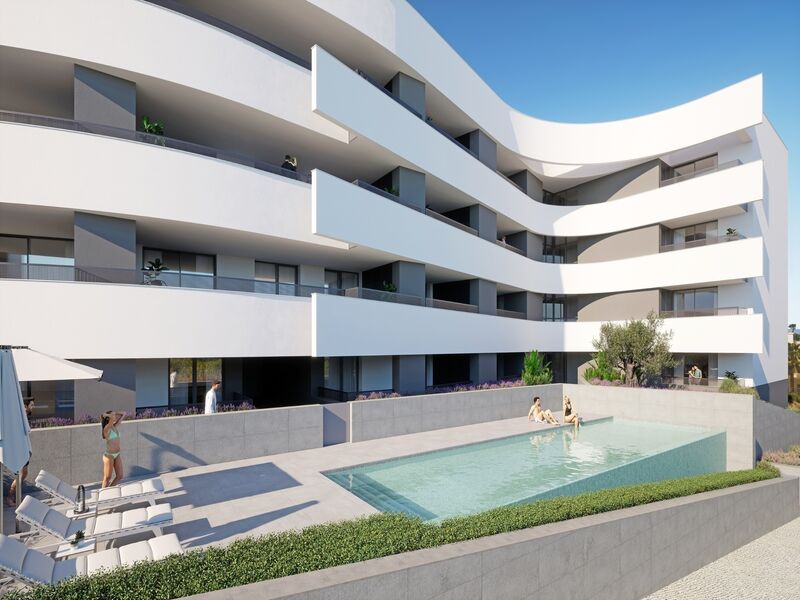 Apartment T2 São Gonçalo de Lagos - balconies, terrace, double glazing, swimming pool, balcony, radiant floor, solar panels