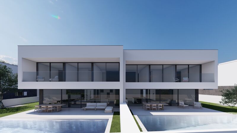 жилой дом в процессе строительства V4 São Gonçalo de Lagos - гараж, система кондиционирования, бассейн, солнечные панели