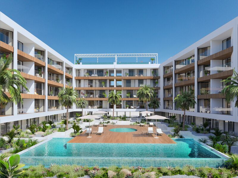 Apartamento Moderno T2 Marina de Olhão - varandas, condomínio privado, arrecadação, garagem, piscina, jardins