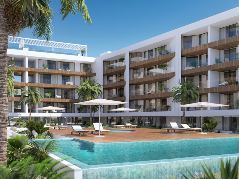 Apartment T2 Modern Marina de Olhão - condominium, gardens, garden, garage, balconies, store room, swimming pool, balcony
