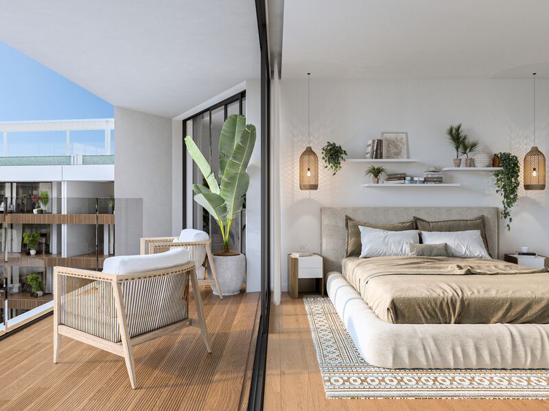 Apartamento Moderno T3 Marina de Olhão - jardins, piscina, varandas, garagem, condomínio privado, arrecadação